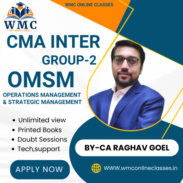 CMA Inter Group 2 Operations Management & Strategic Management
