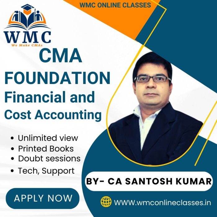 CMA Foundation Fundamentals of Financial And Cost Accounting