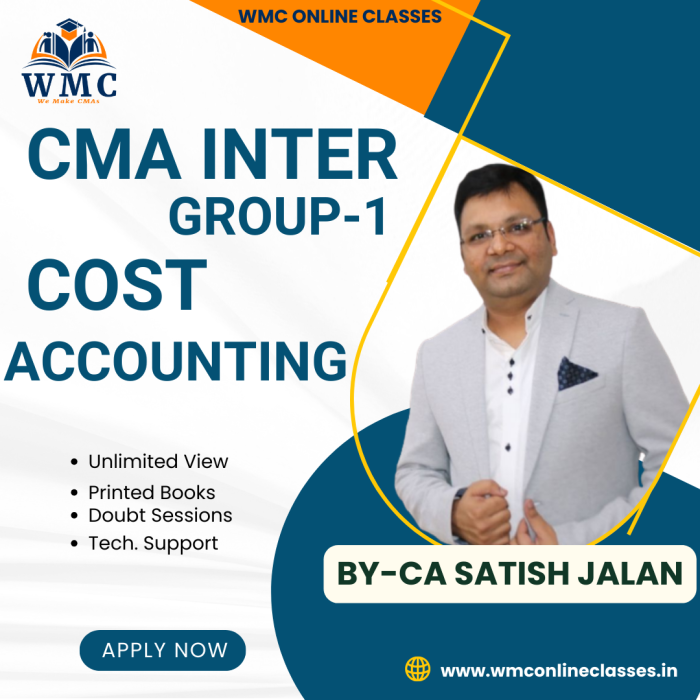 CMA Inter Group 1 Cost Accounting