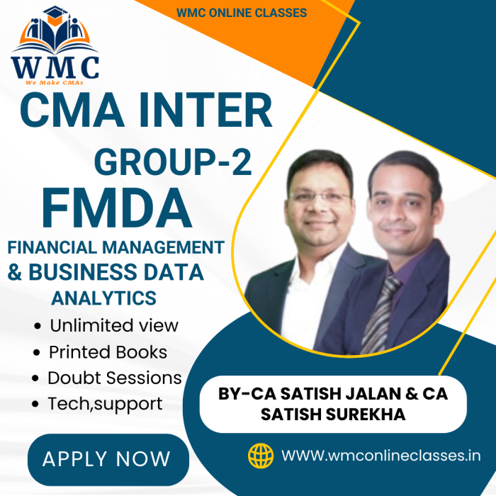 CMA Inter Group 2 Financial Management & Business Data Analytics