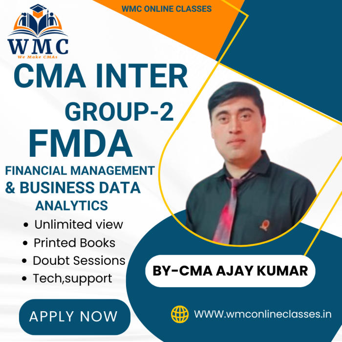 CMA Inter Group 2 Financial Management & Business Data Analytics