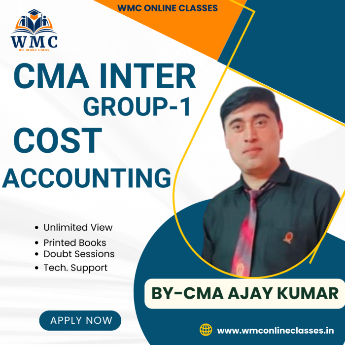 CMA Inter Group 1 Cost Accounting
