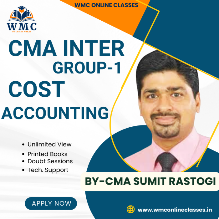 CMA Inter Group 1 Cost Accounting