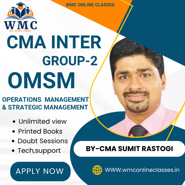 CMA Inter Group 2 Operations Management & Strategic Management