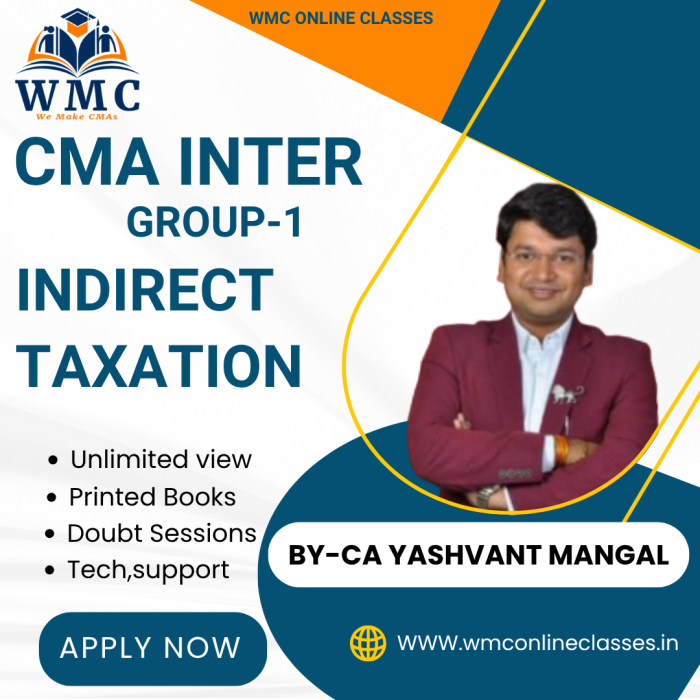 CMA Inter Group 1 Indirect Taxation