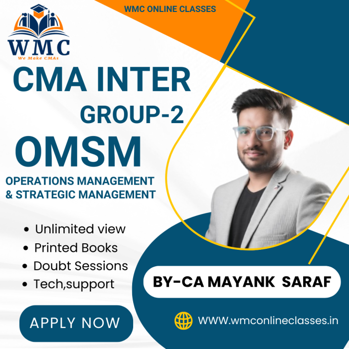 CMA Inter Group 2 Operations Management & Strategic Management