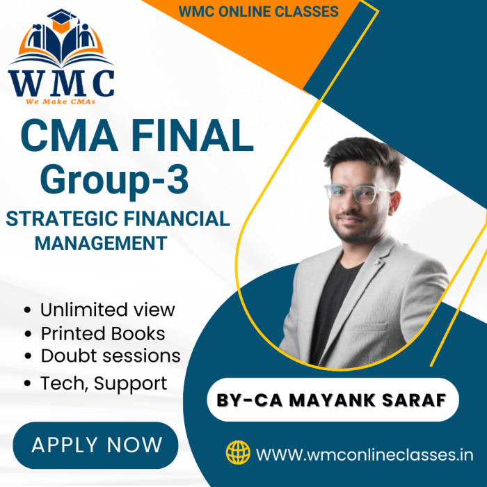 CMA FINAL GROUP - 3 STRATEGIC FINANCIAL MANAGEMENT